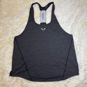 Squat wolf Men's Heather gray stringer Tank Top XXL